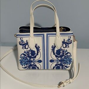 Anne Klein Blue and White Crossbody Bag